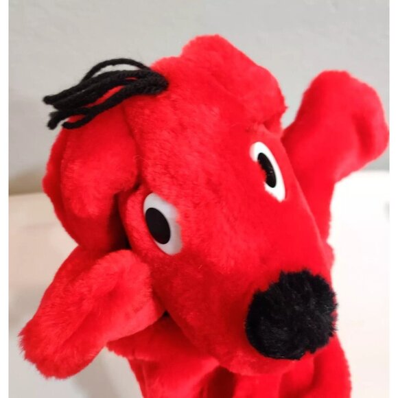 Vtg Clifford The Big Red Dog Hand Puppet Plush Norman Bridwell Merry Makers 95' - Picture 12 of 15